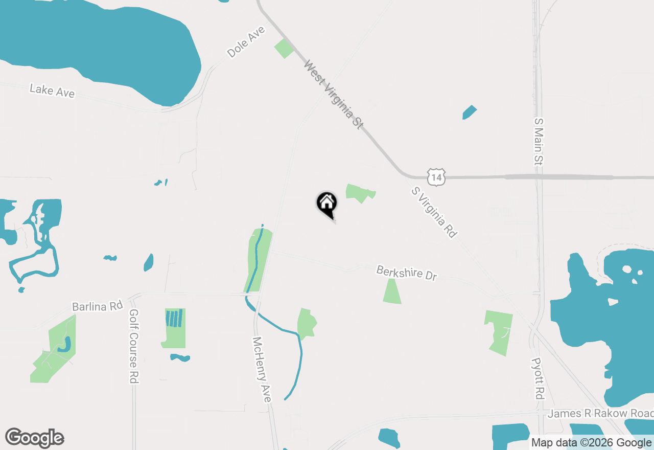 Map of 638 Sussex Lane, Crystal Lake, IL 60014