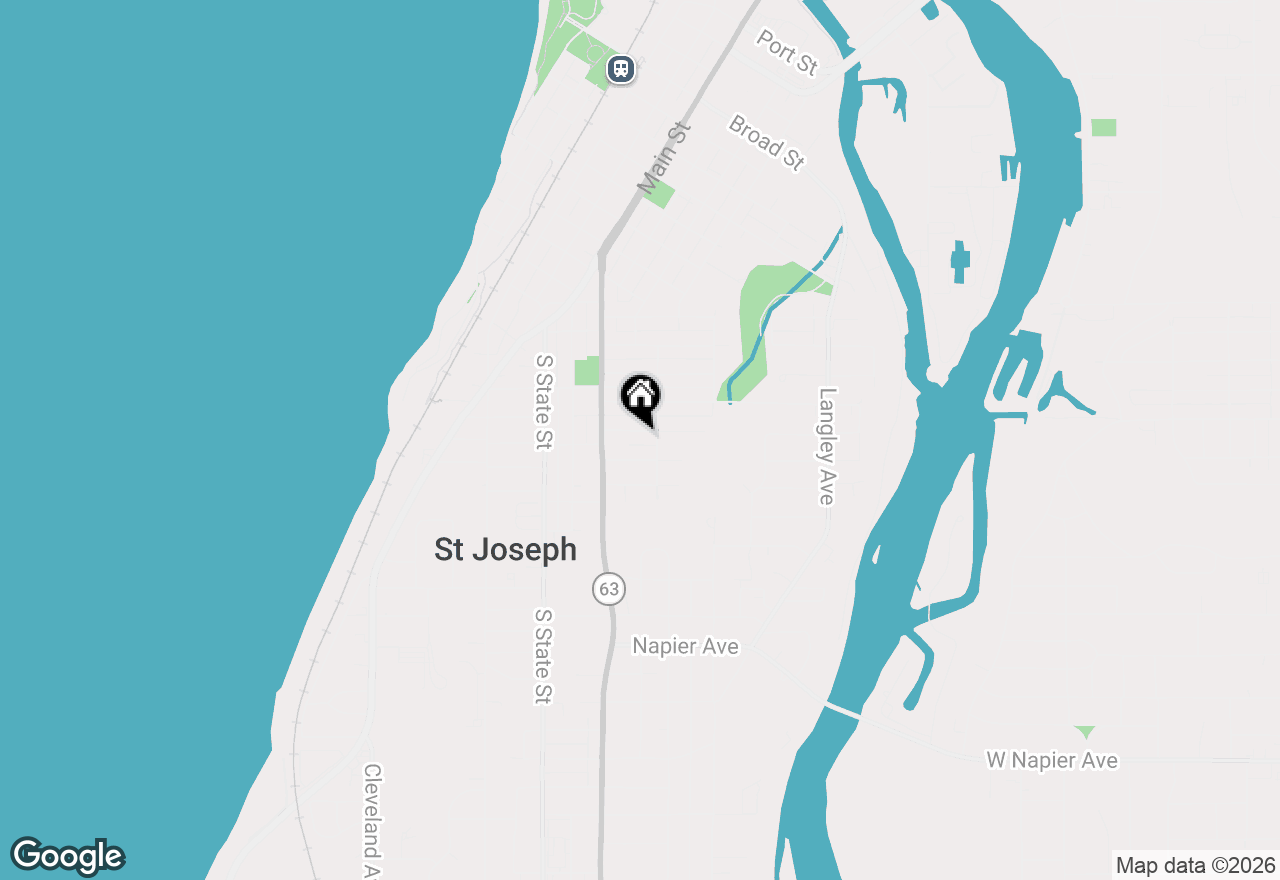 Map of 834 Lewis Avenue, St. Joseph, MI 49085