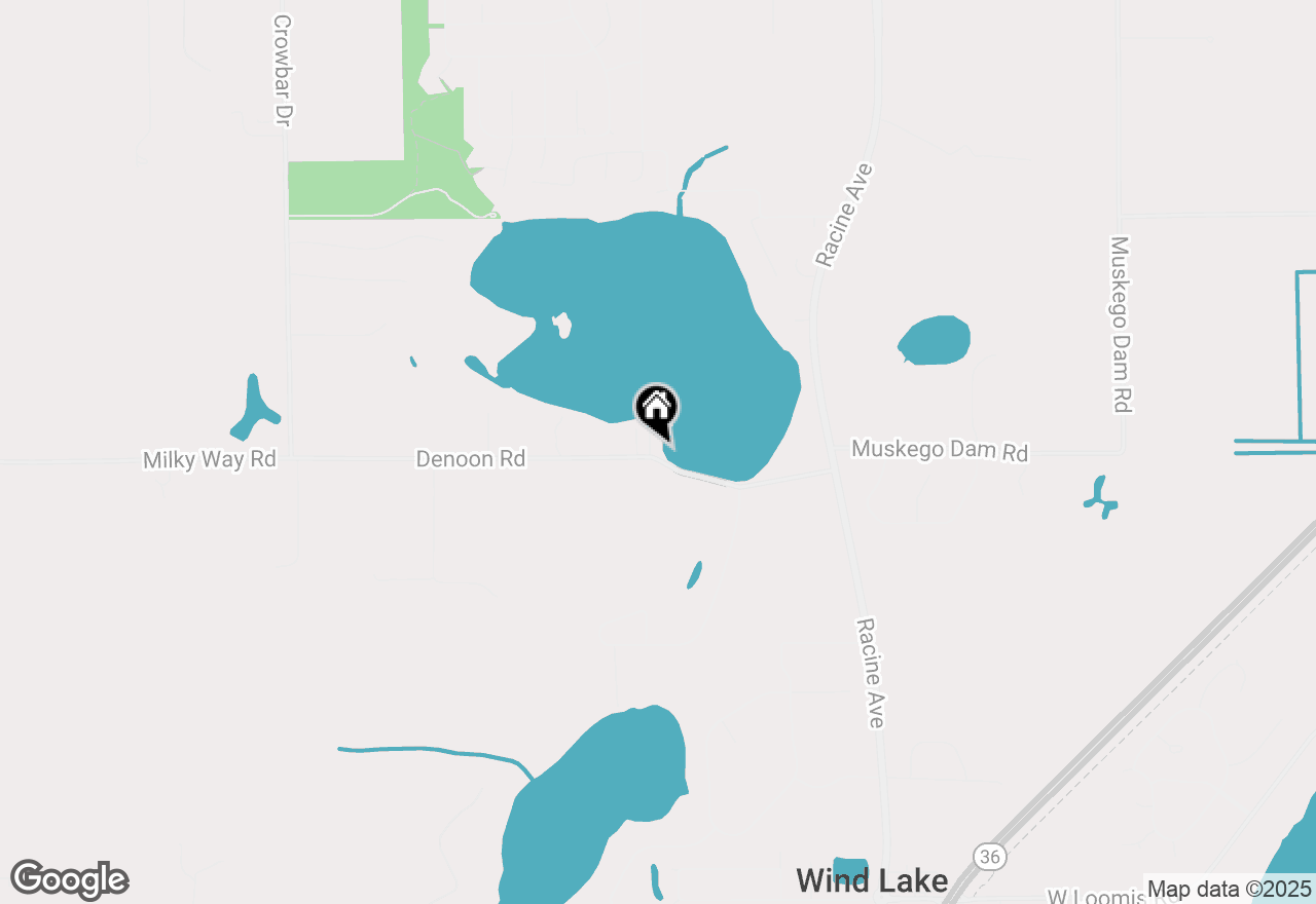 Map of W203S11090 Point Denoon Rd, Muskego, WI 53150