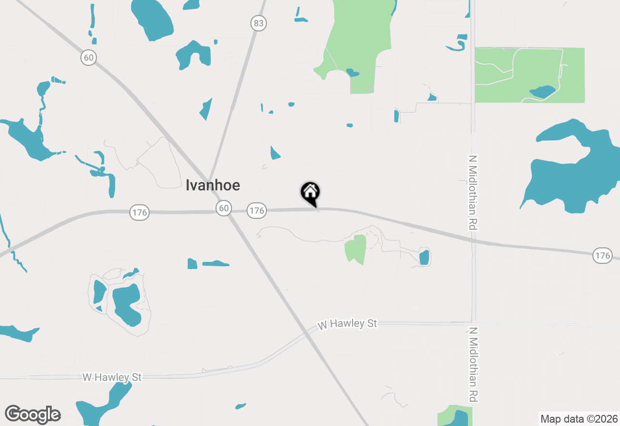 Map of 837 Benridge Court, Mundelein, IL 60060