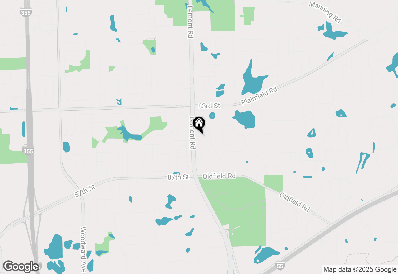 Map of 1133 Central Avenue, Downers Grove, IL 60516