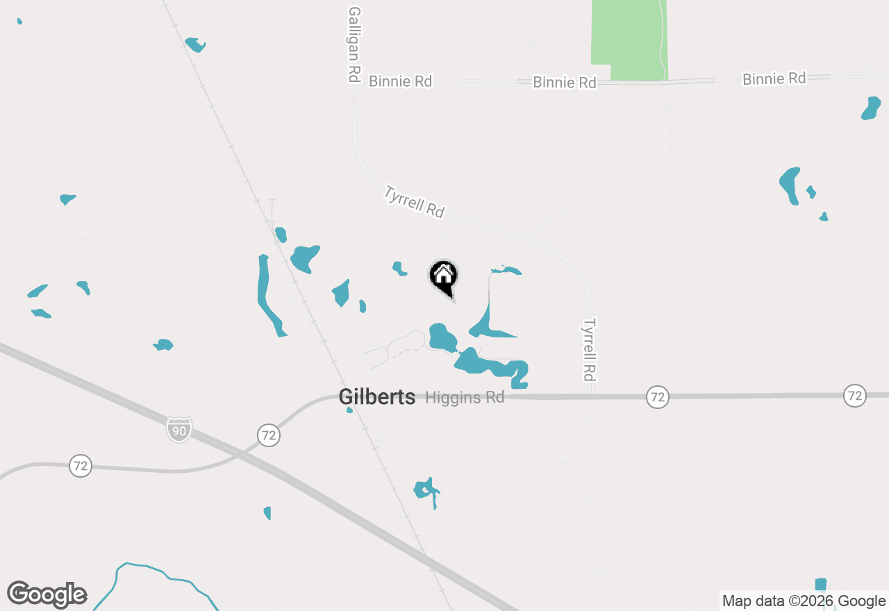 Map of 122 Town Center Boulevard, Gilberts, IL 60136