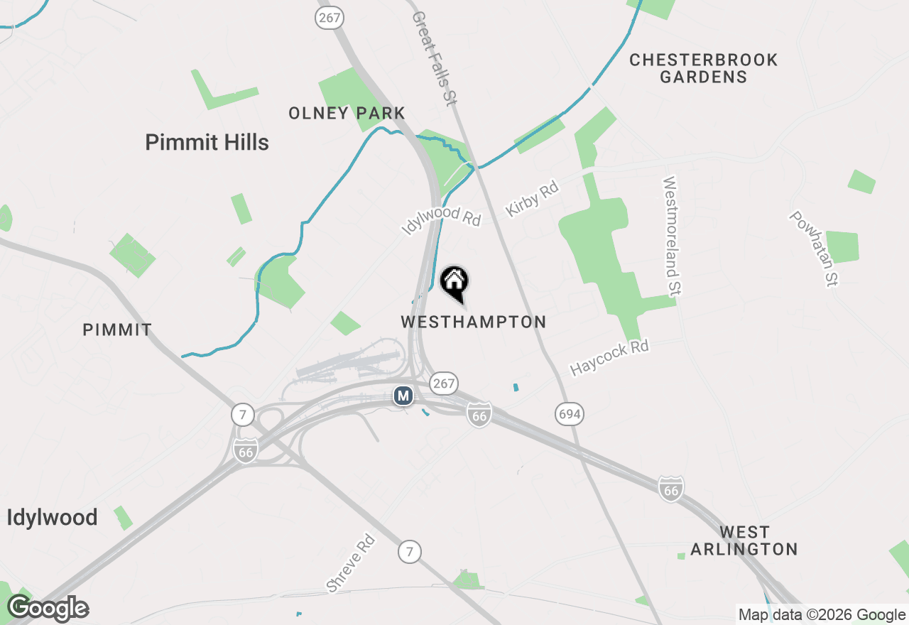 Map of 2107 Greenwich Street, Falls Church, VA 22043