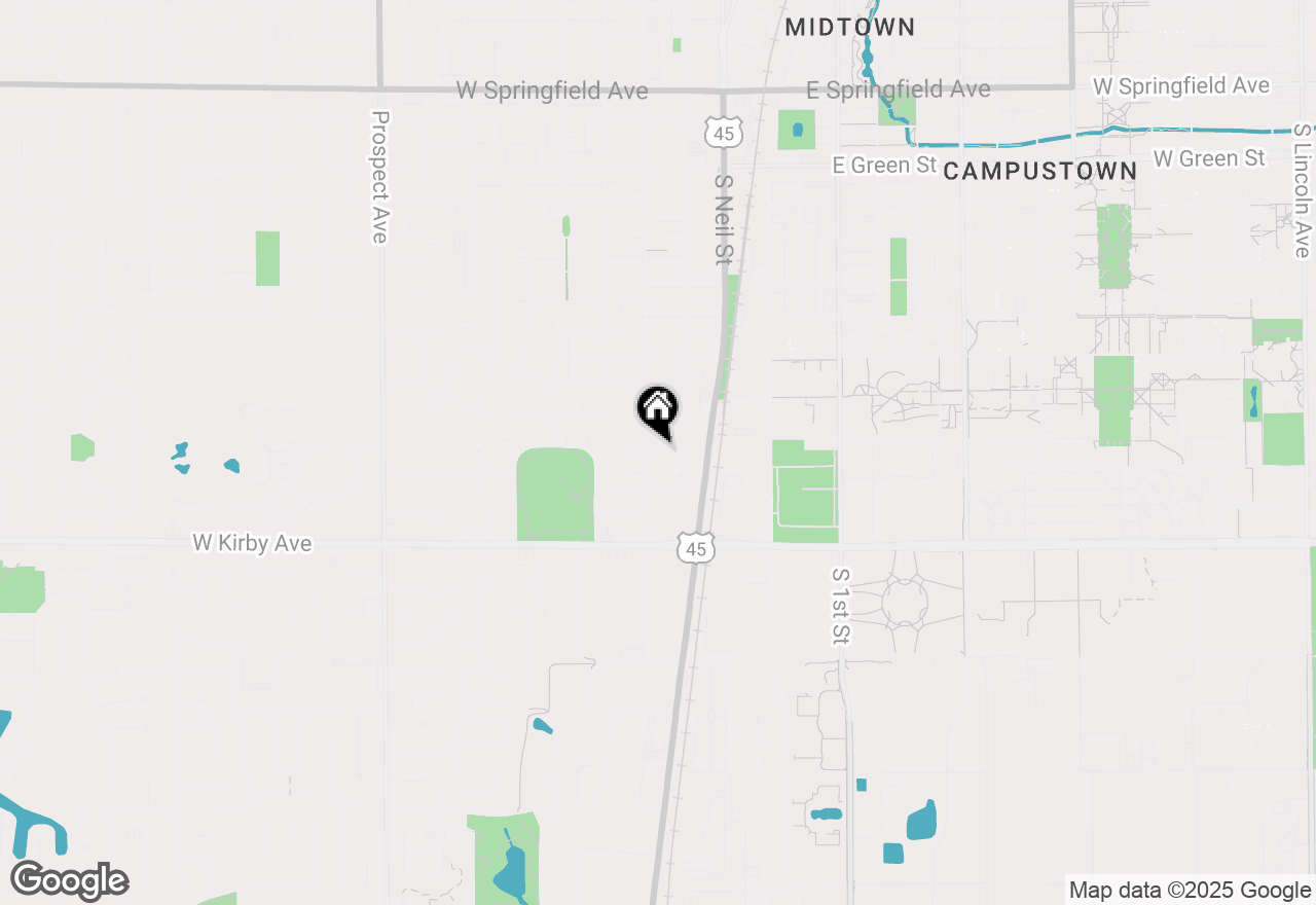 Map of 205 Buena Vista Drive, Champaign, IL 61820