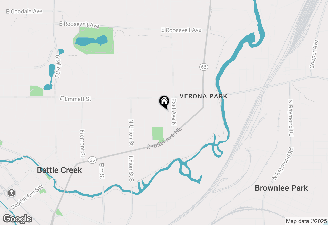 Map of 101 Maple Terrace, Battle Creek, MI 49017