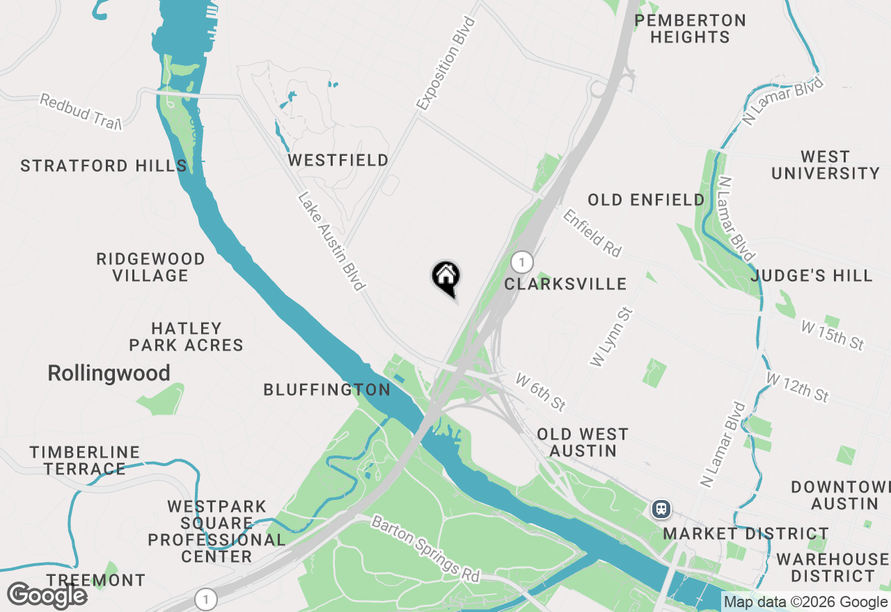 Map of 705 Upson St, Austin, TX 78703