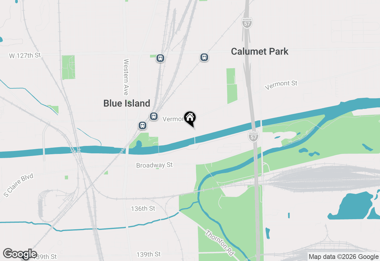 Map of 2017 Grove Street, Blue Island, IL 60406