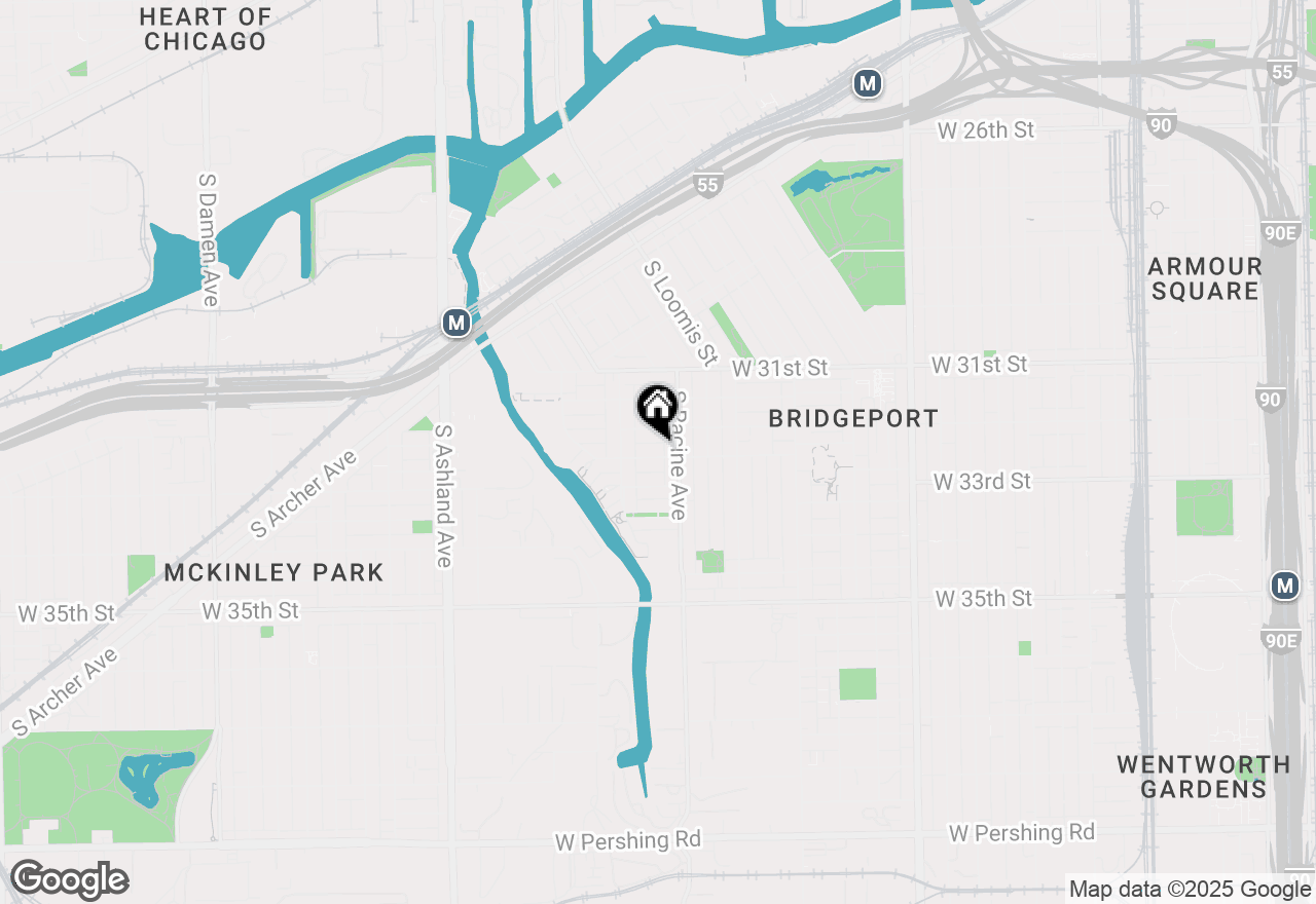 Map of 1220 W 32nd Place, Chicago, IL 60608