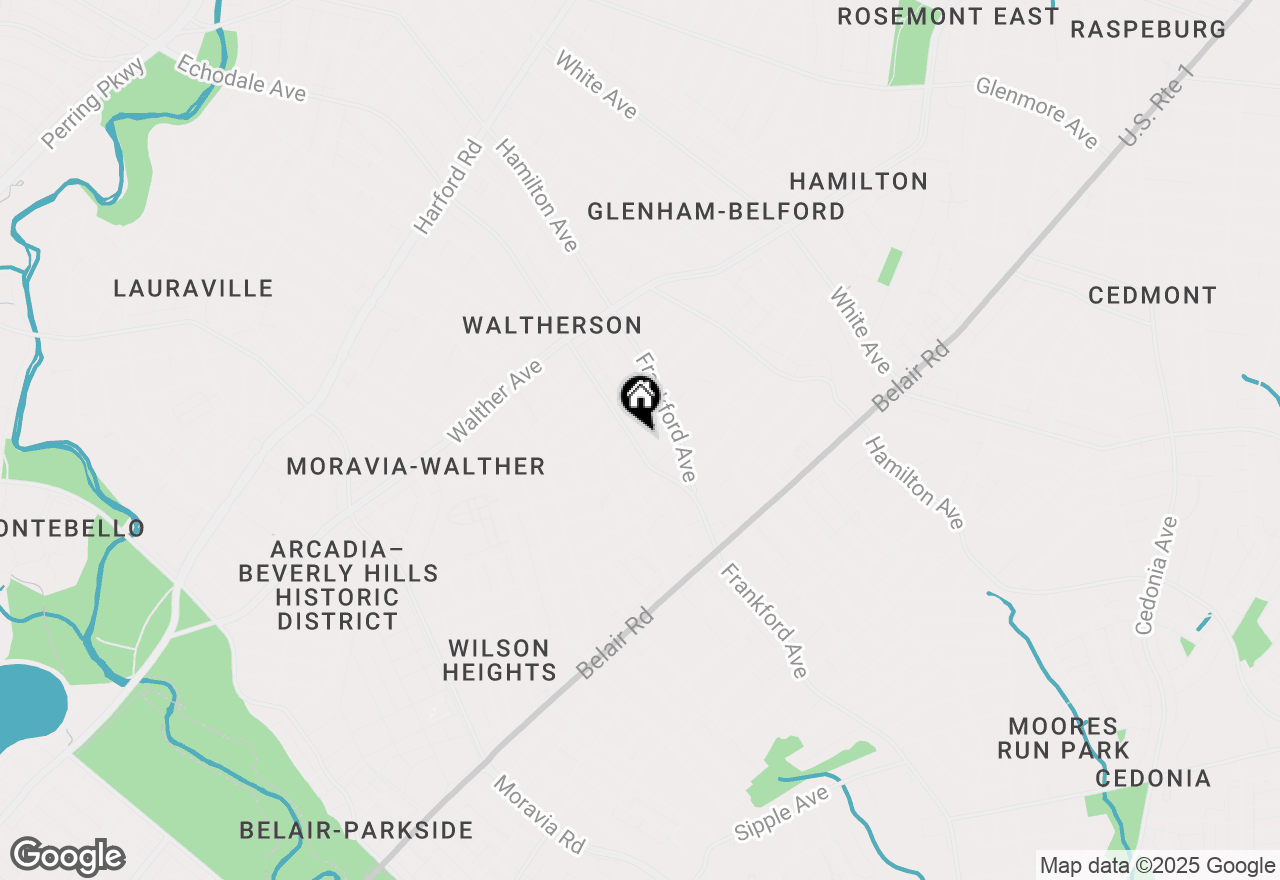 Map of 3812 Echodale Avenue, Baltimore, MD 21206