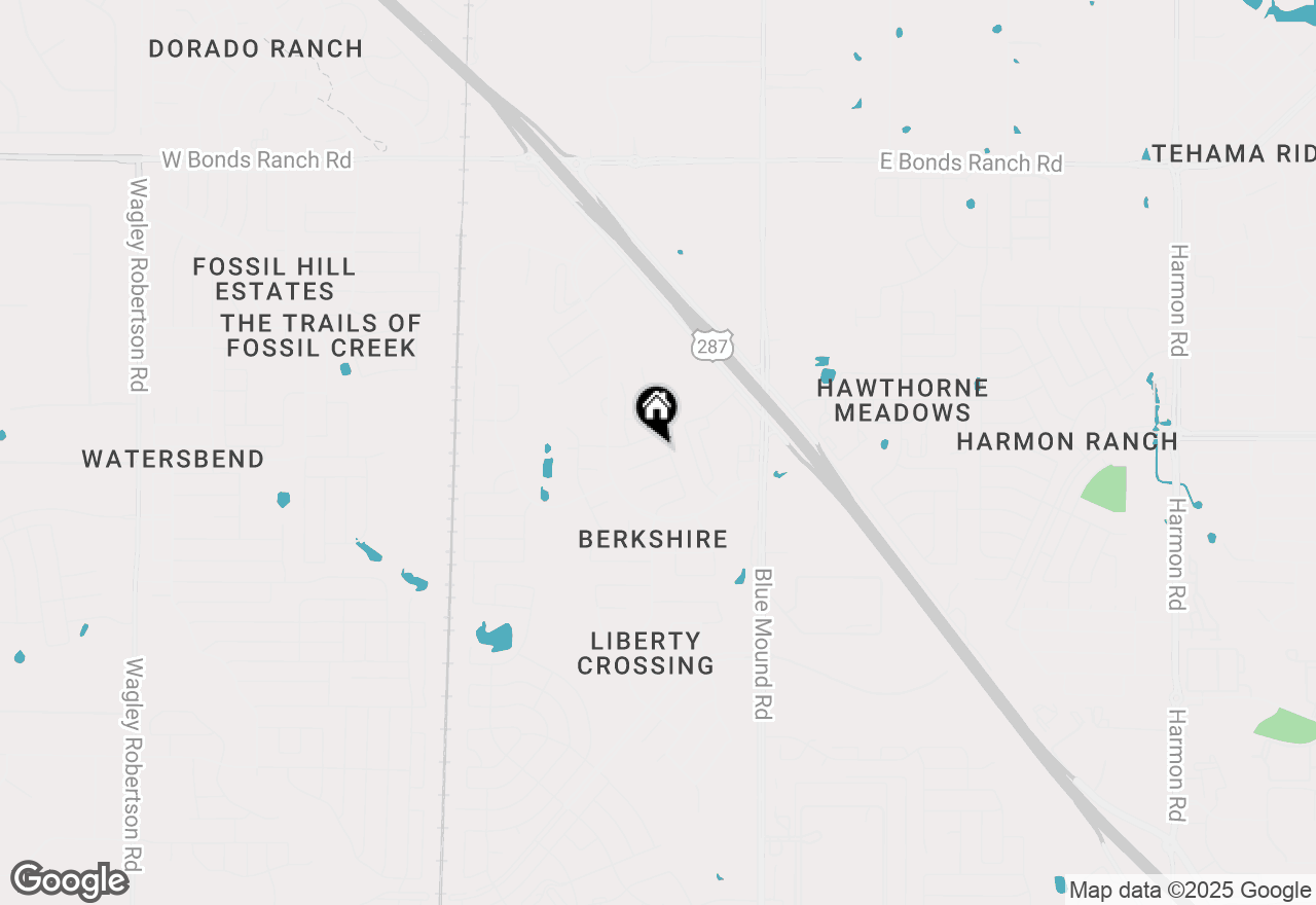 Map of 641 Rawlins Lane, Fort Worth, TX 76131