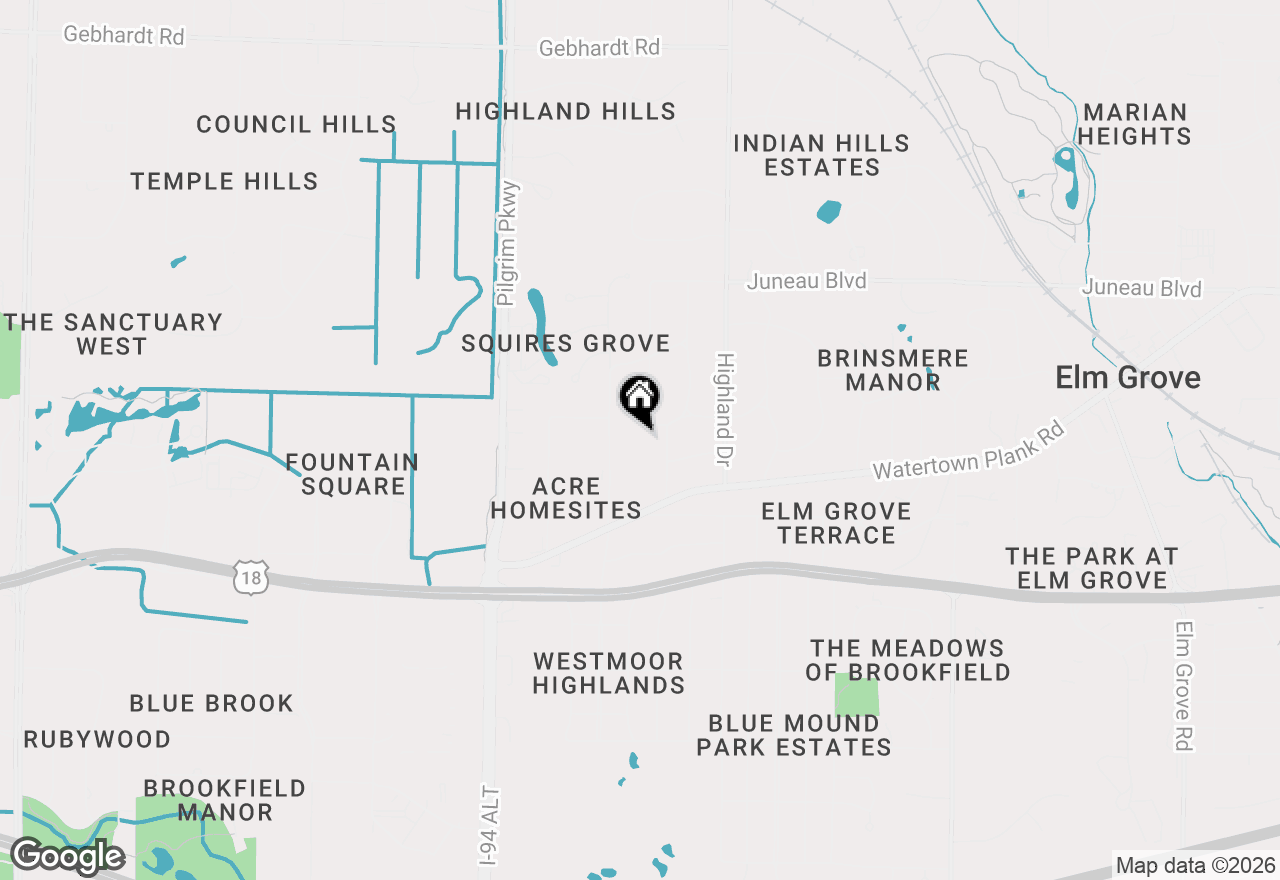 Map of 840 Terrace Dr, Elm Grove, WI 53122