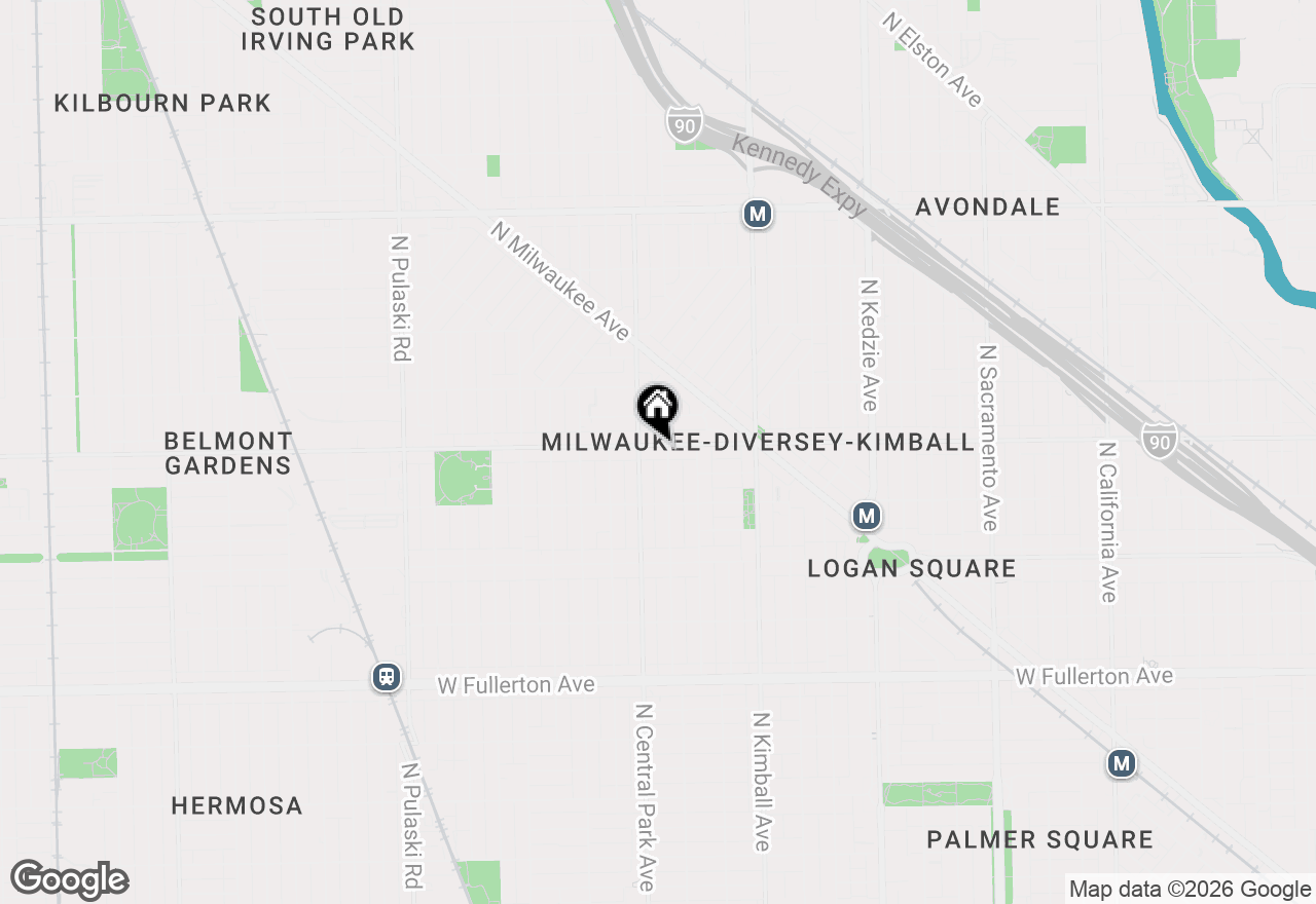 Map of 3541 W Diversey Avenue, Chicago, IL 60647