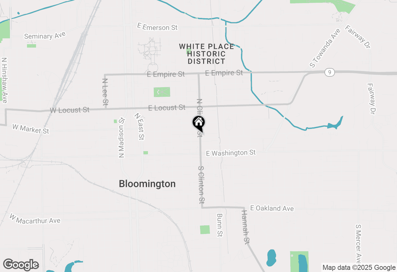 Map of 712 E Monroe Street, Bloomington, IL 61701