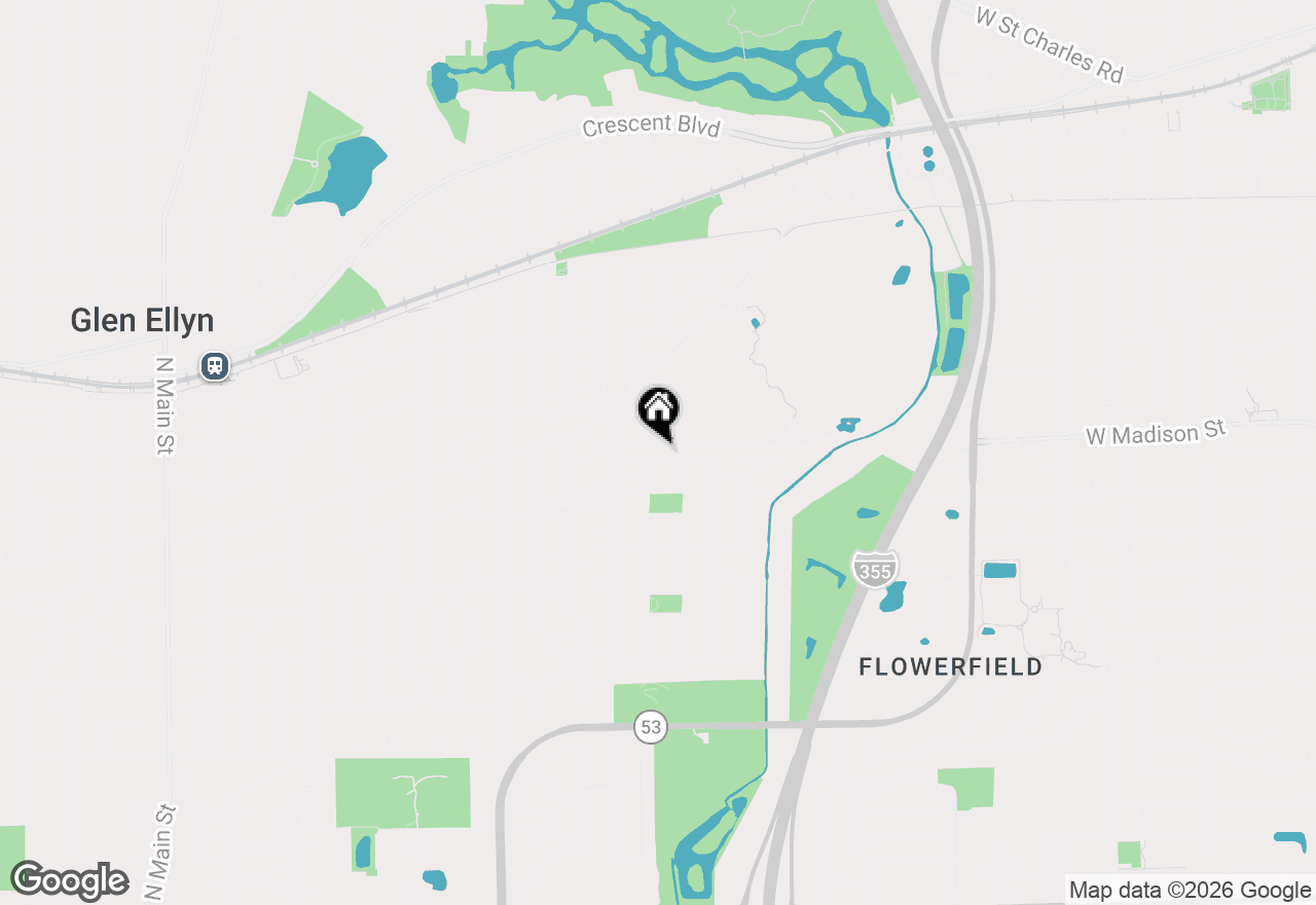 Map of 938 Waverly Road, Glen Ellyn, IL 60137