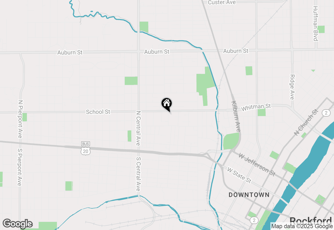 Map of 446 N Hinkley Avenue, Rockford, IL 61101