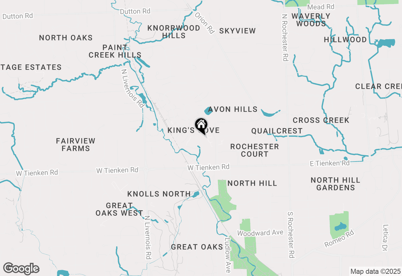 Map of 1484 Saddle Lane, Rochester Hills, MI 48306
