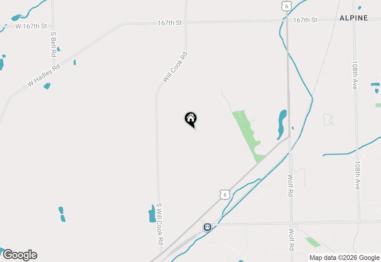 Map of 11759 Springbrook Court, Orland Park, IL 60467