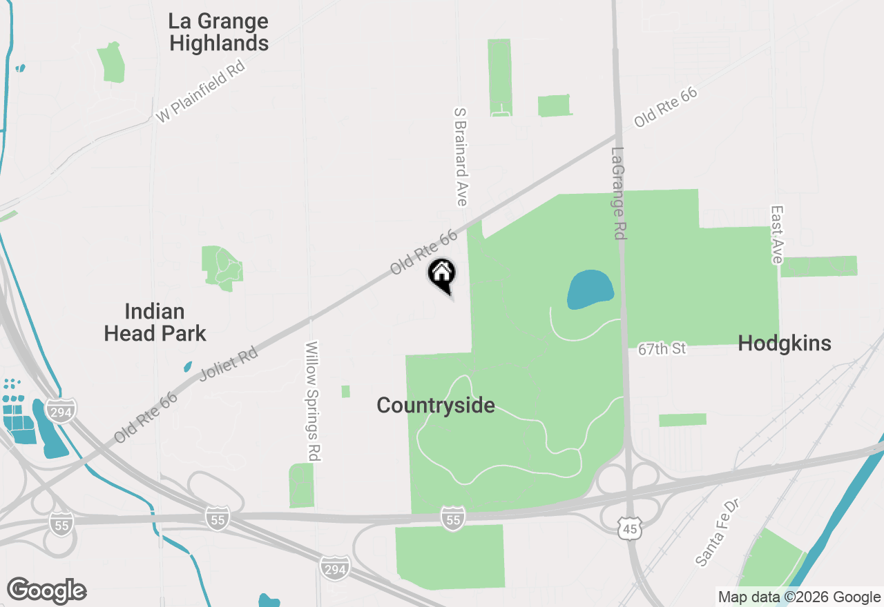 Map of 6630 S Brainard Avenue #410, Countryside, IL 60525