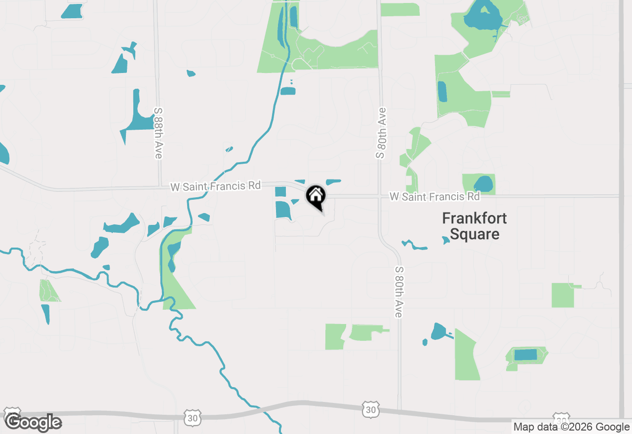 Map of 8254 Auburn Lane, Frankfort, IL 60423