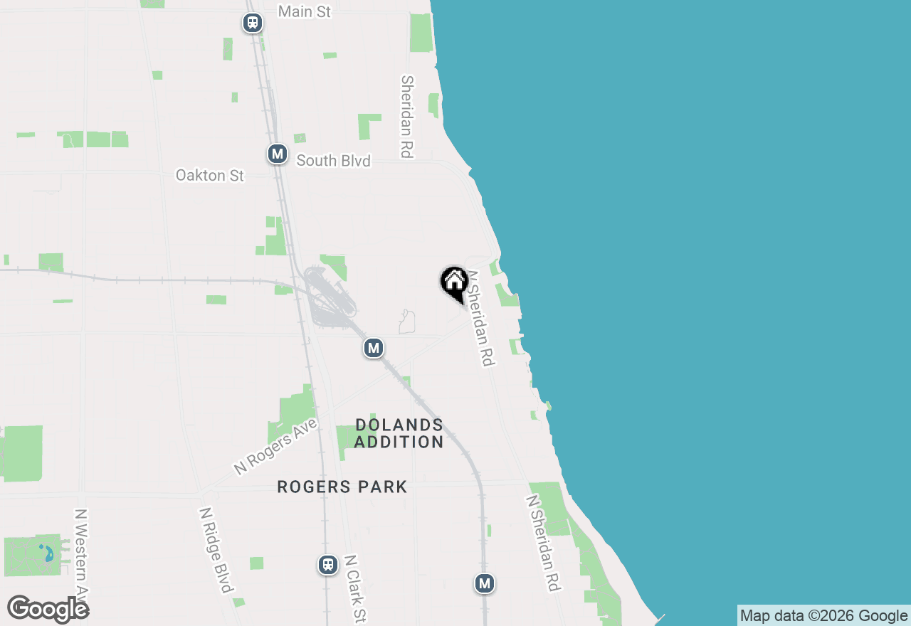 Map of 7637 N Greenview Avenue #2W, Chicago, IL 60626