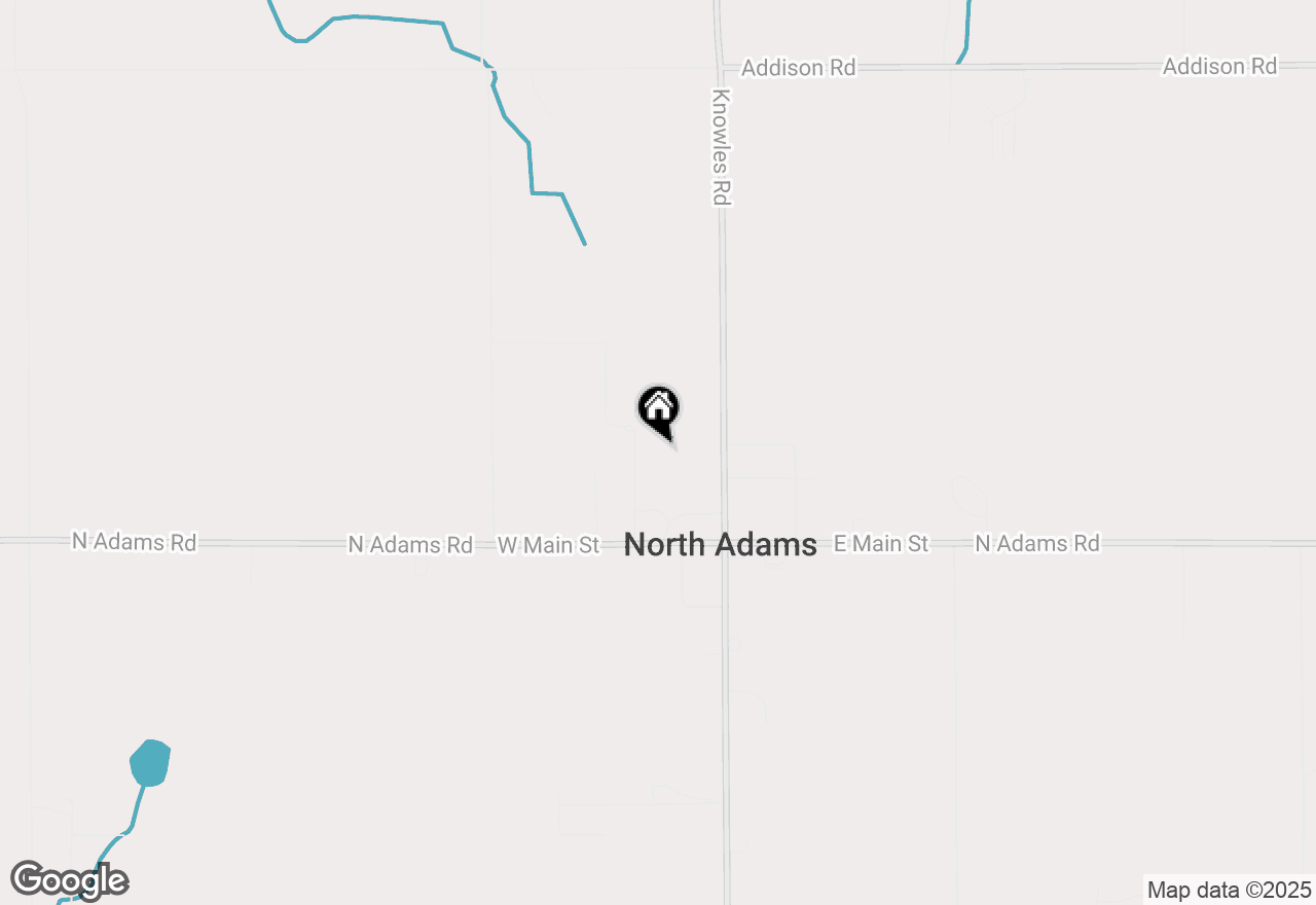 Map of 127 Wilber Street, North Adams, MI 49262