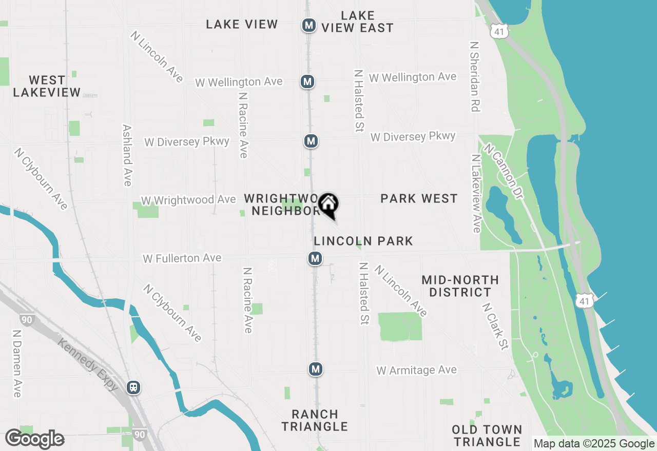 Map of 903 W Altgeld Street #1B, Chicago, IL 60614