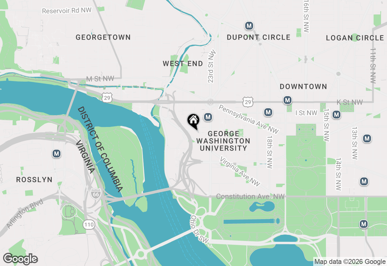 Map of 2475 Virginia Ave Nw #914, Washington, DC 20037