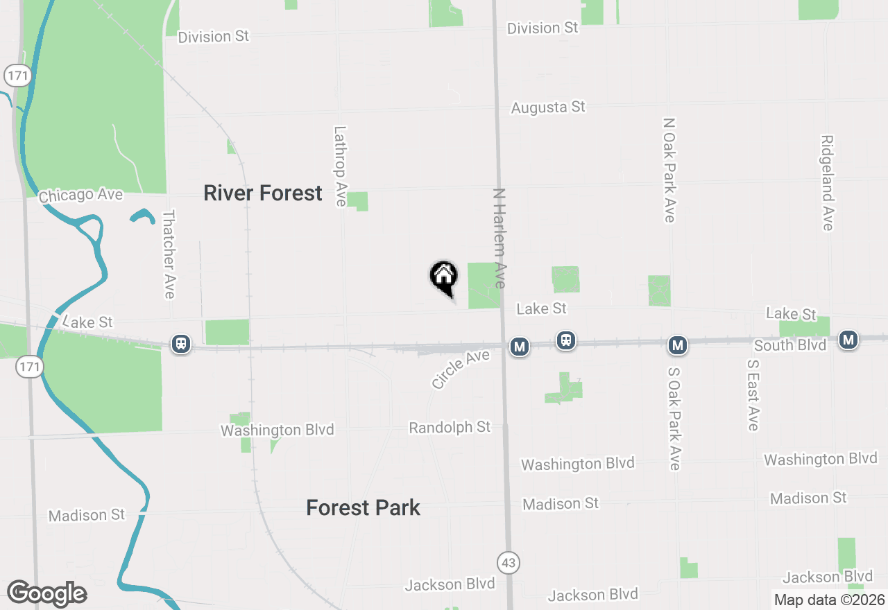 Map of 7348 Lake Street #2E, River Forest, IL 60305