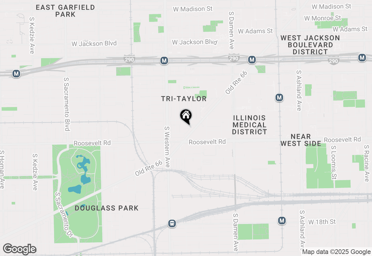 Map of 1027 S Oakley Boulevard #1, Chicago, IL 60612