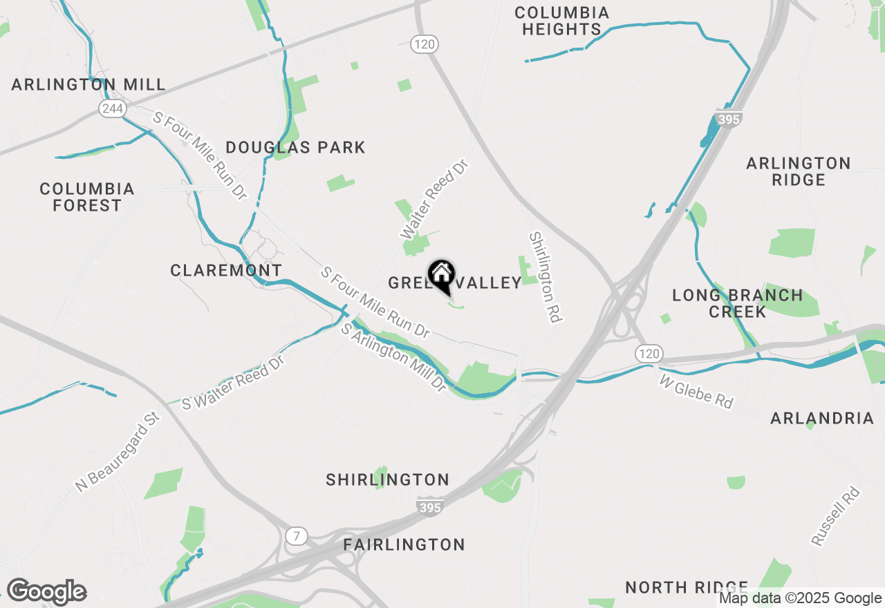 Map of 2444 S Oakland Street, Arlington, VA 22206