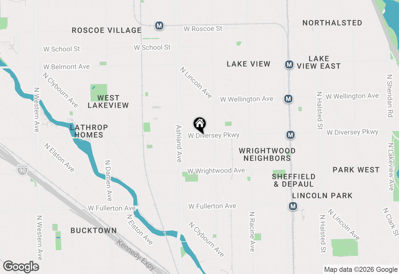 Map of (Address confidential), Chicago, Illinois 60614