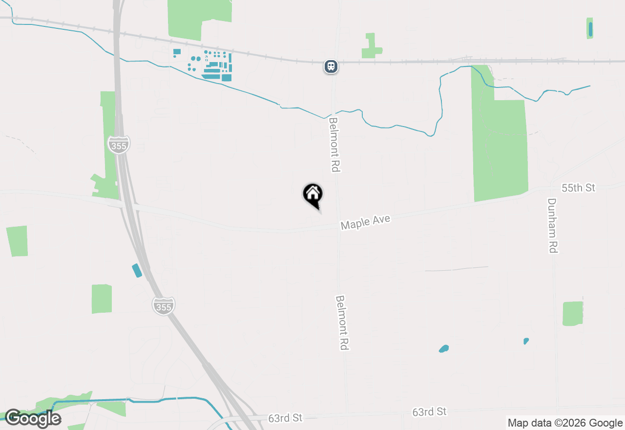 Map of 2322 Chasewood Drive, Downers Grove, IL 60515