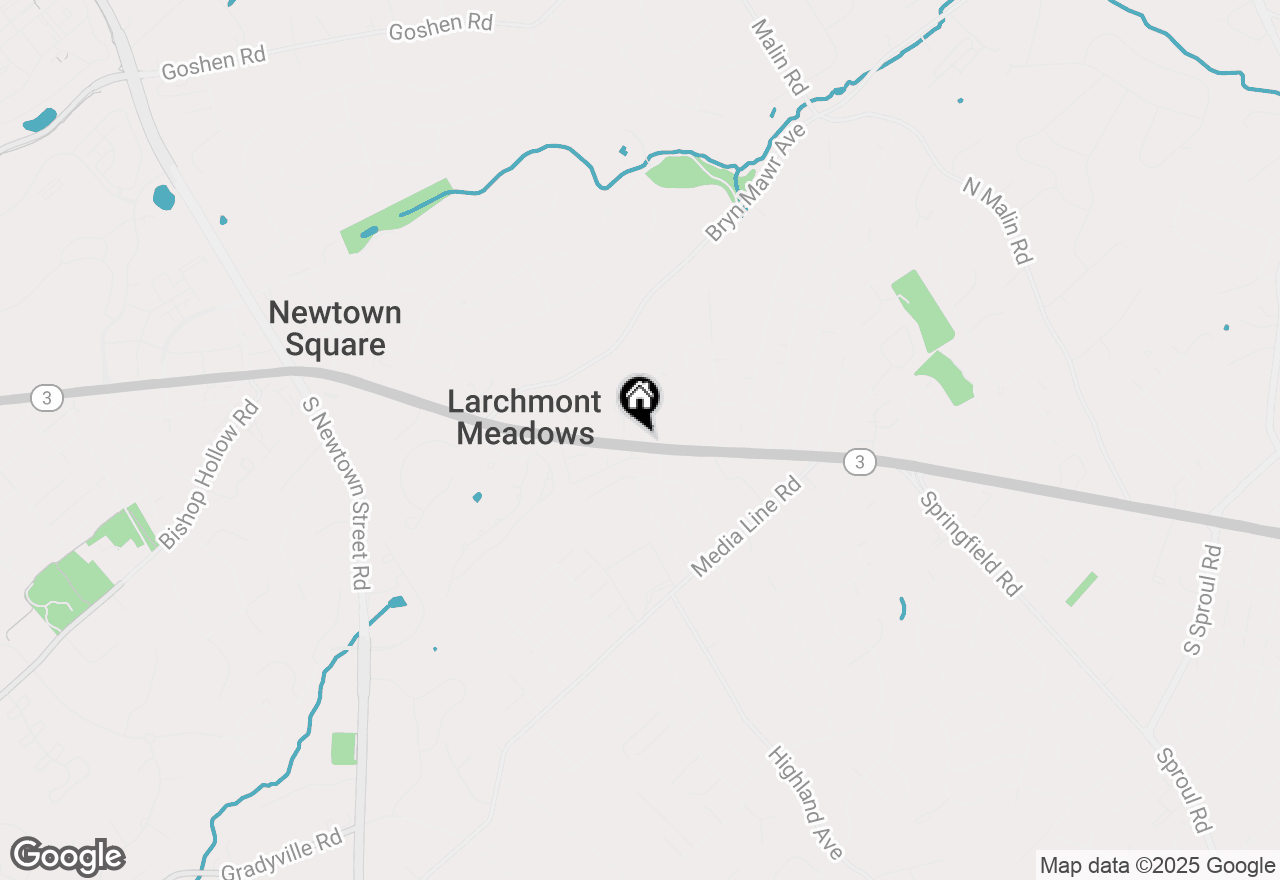 Map of 3407 W Chester Pike, Newtown Square, PA 19073