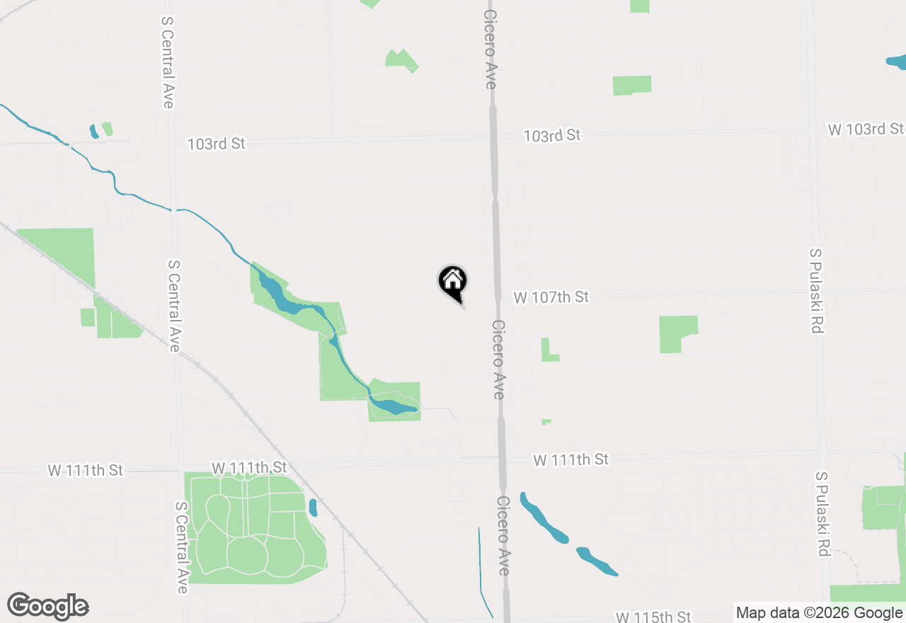 Map of 10712 Lamon Avenue, Oak Lawn, IL 60453