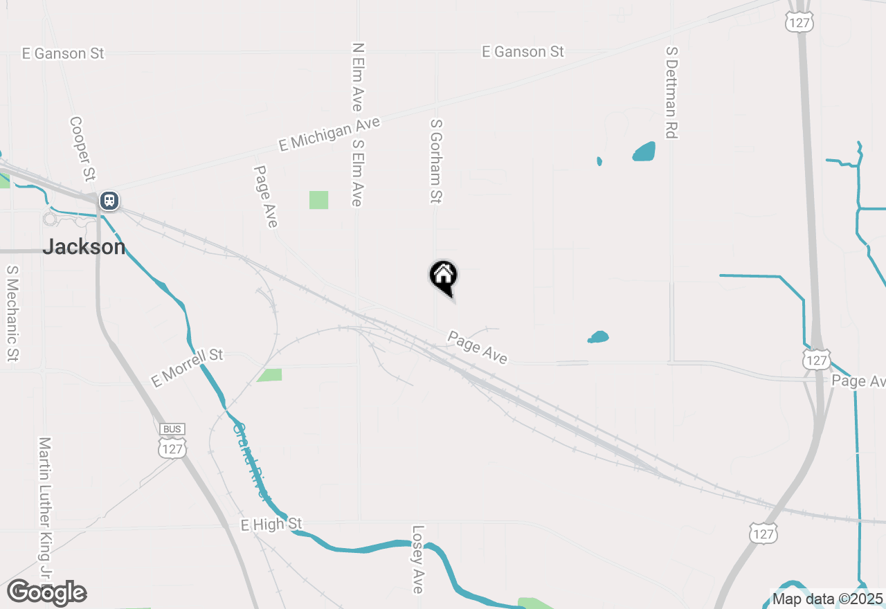 Map of 939 S Gorham Street, Jackson, MI 49203