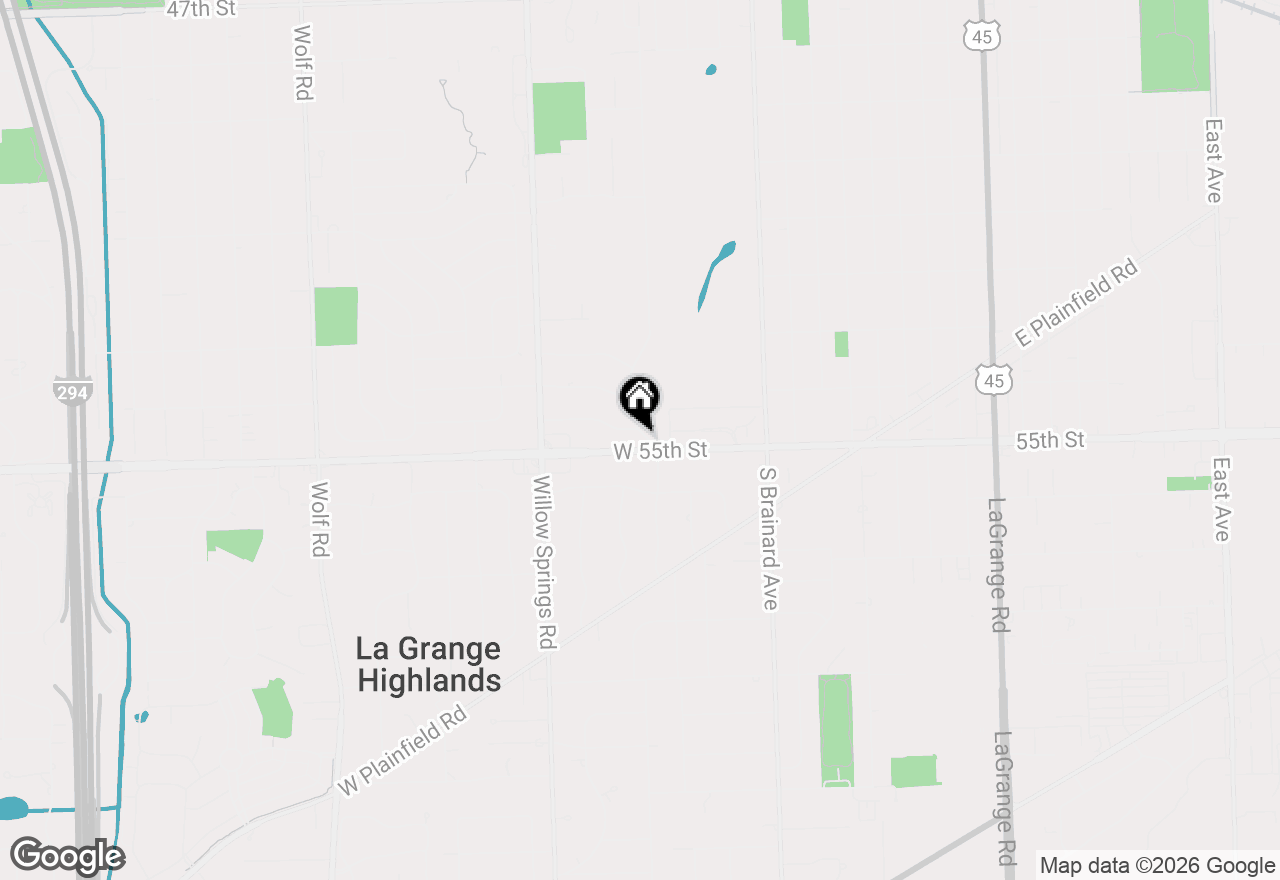 Map of 5440 S Edgewood Avenue, La Grange Highlands, IL 60525