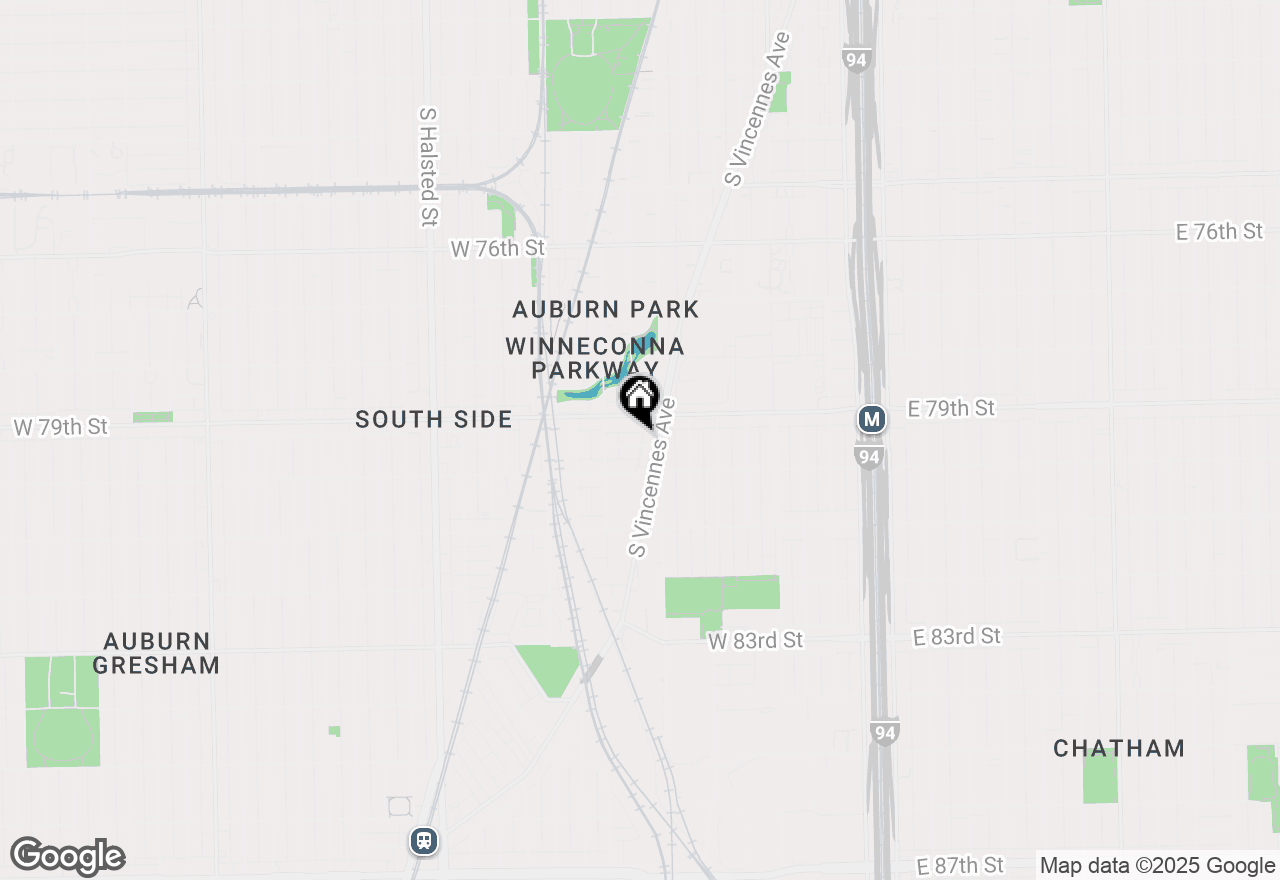 Map of 414 W 79th Place, Chicago, IL 60620