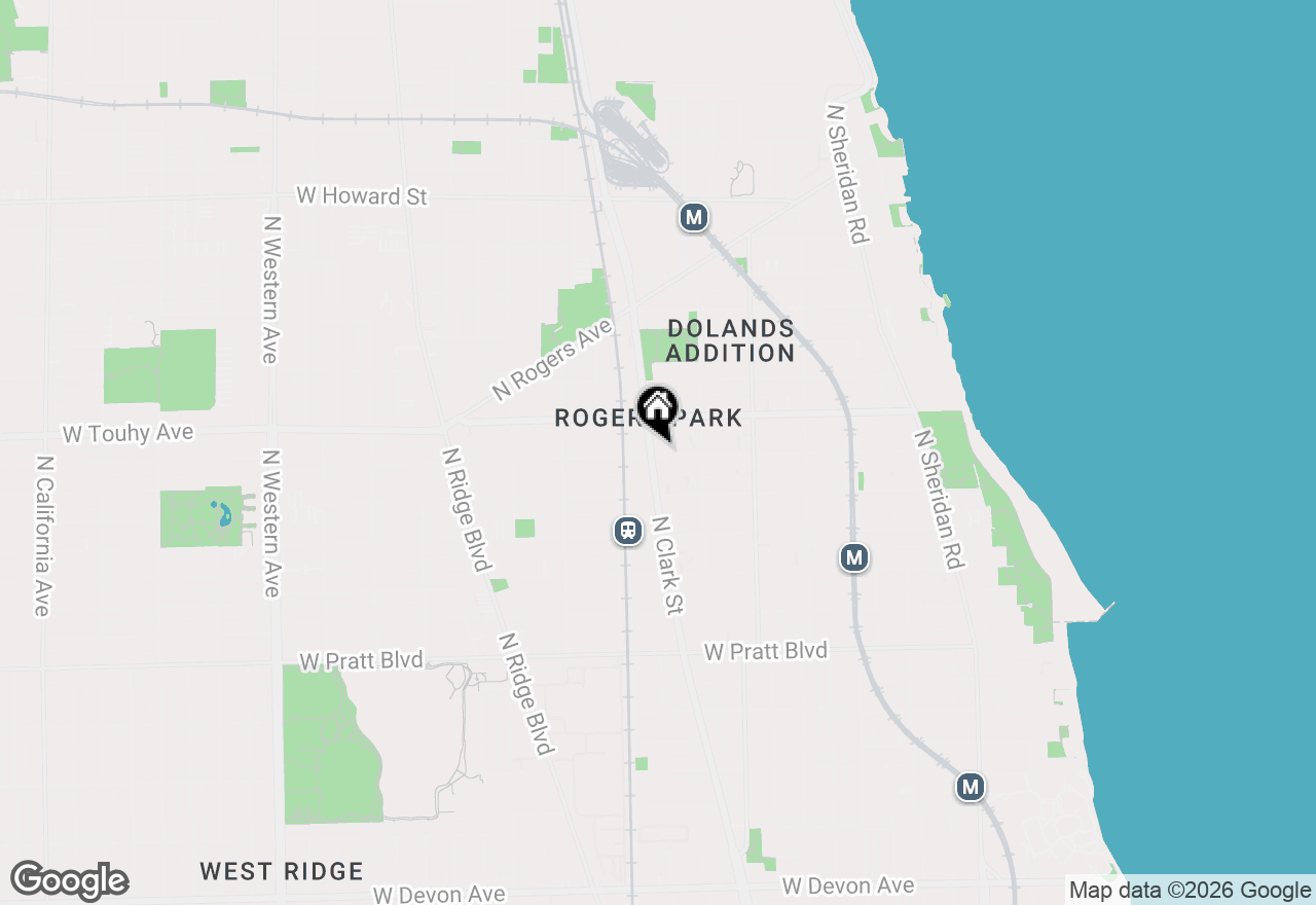 Map of 1746 W Estes Avenue #208, Chicago, IL 60626