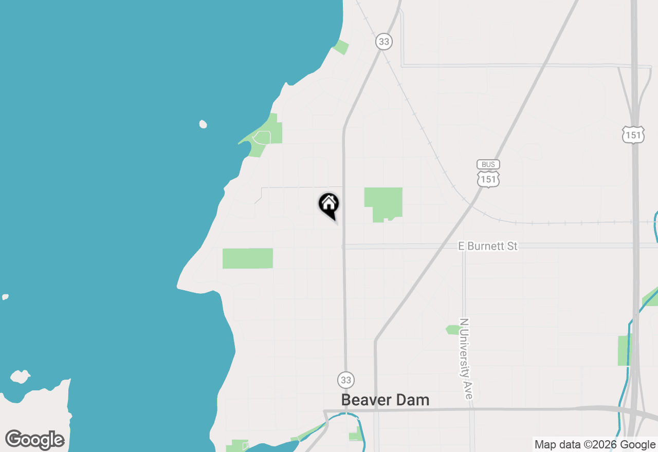 Map of 110 Lake Street, Beaver Dam, WI 53916