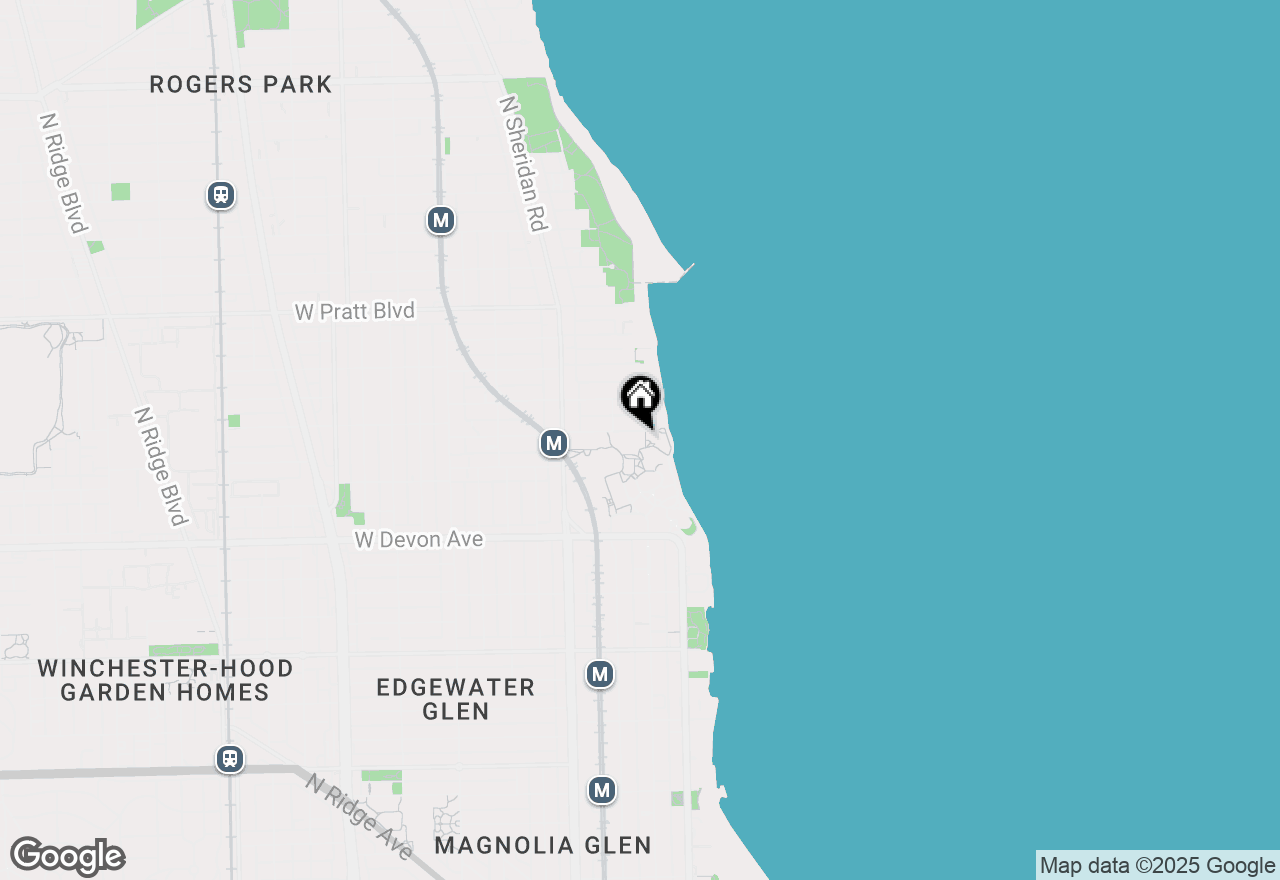 Map of 1033 W Loyola Avenue #1003, Chicago, IL 60626