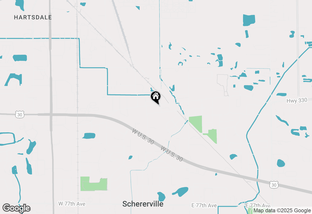 Map of 21 W Joliet Street #2-UP, Schererville, IN 46375