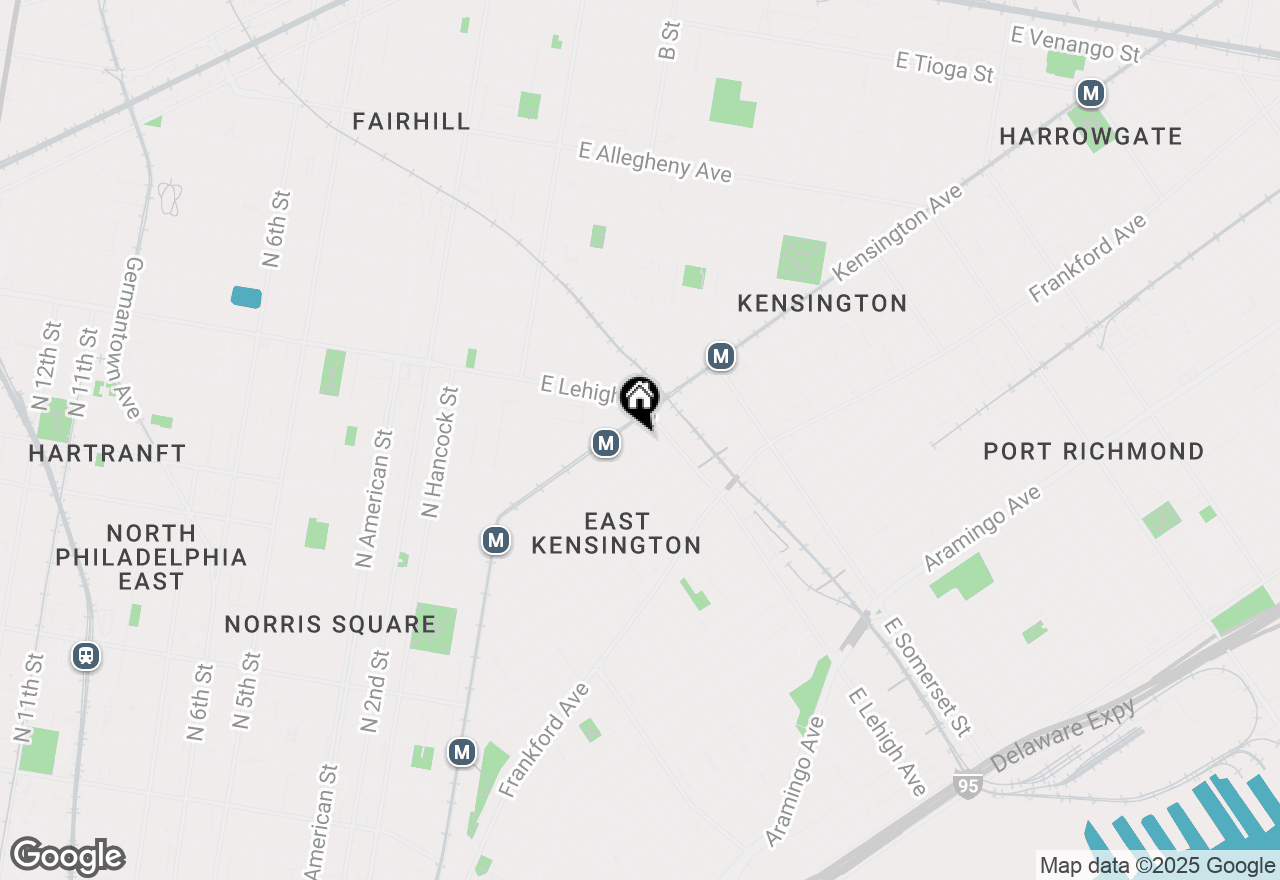 Map of 1825 E Albert Street, Philadelphia, PA 19125