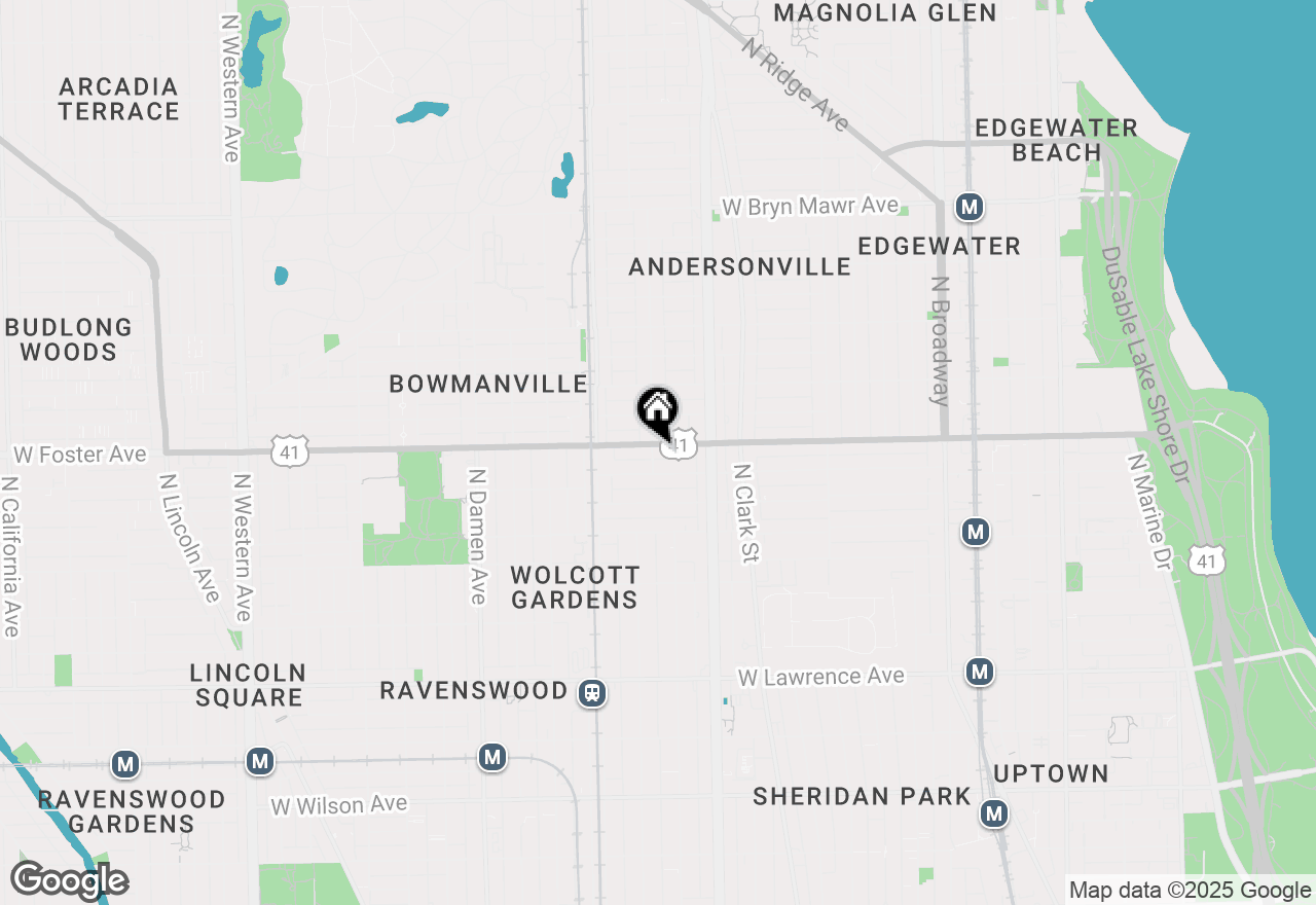 Map of (Address confidential), Chicago, Illinois 60640