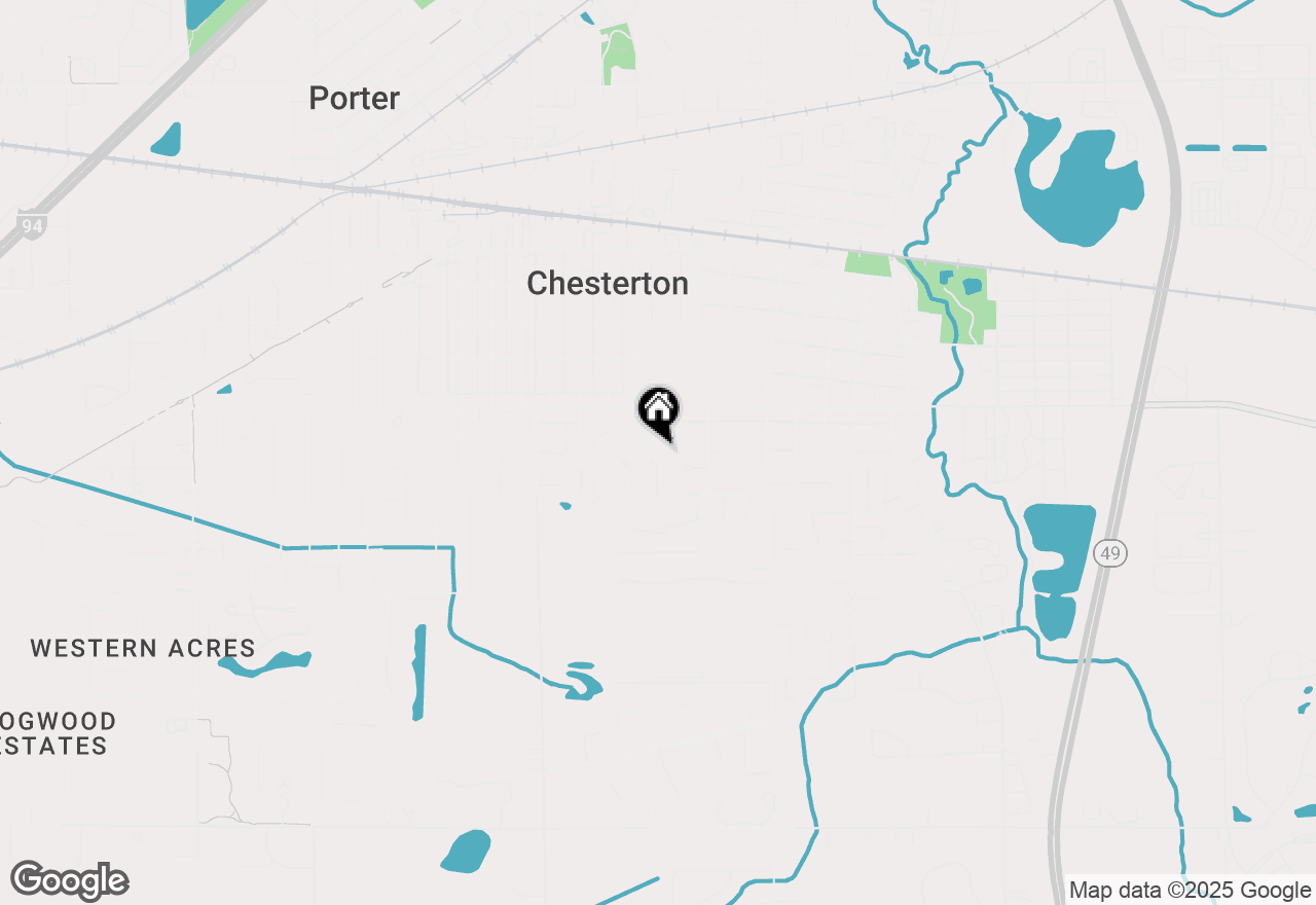 Map of 607 S Park Drive, Chesterton, IN 46304