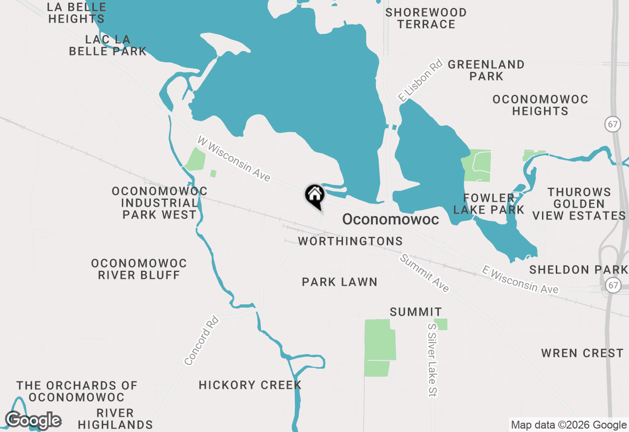 Map of 46 S Concord Rd, Oconomowoc, WI 53066