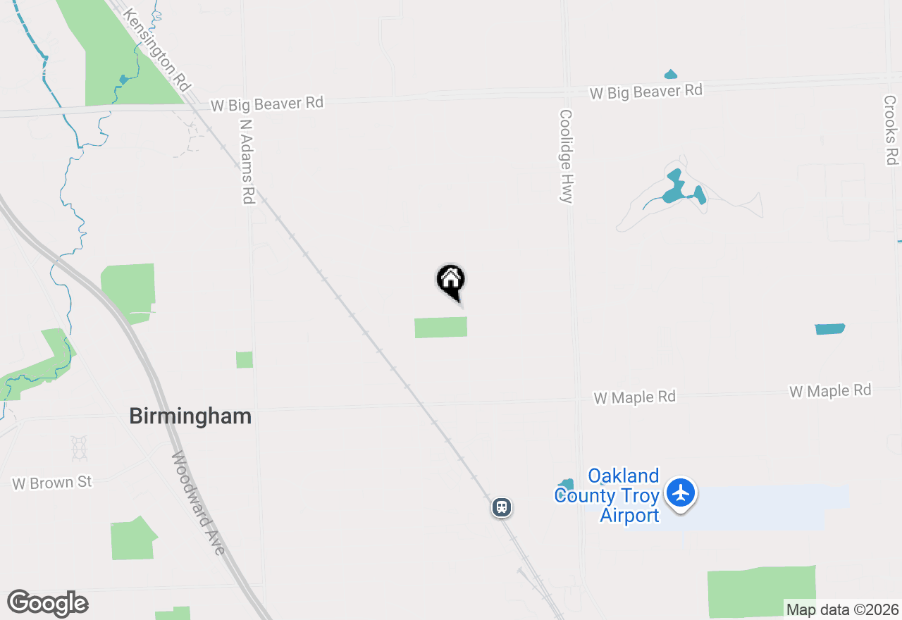 Map of 2209 Windemere Road, Birmingham, MI 48009