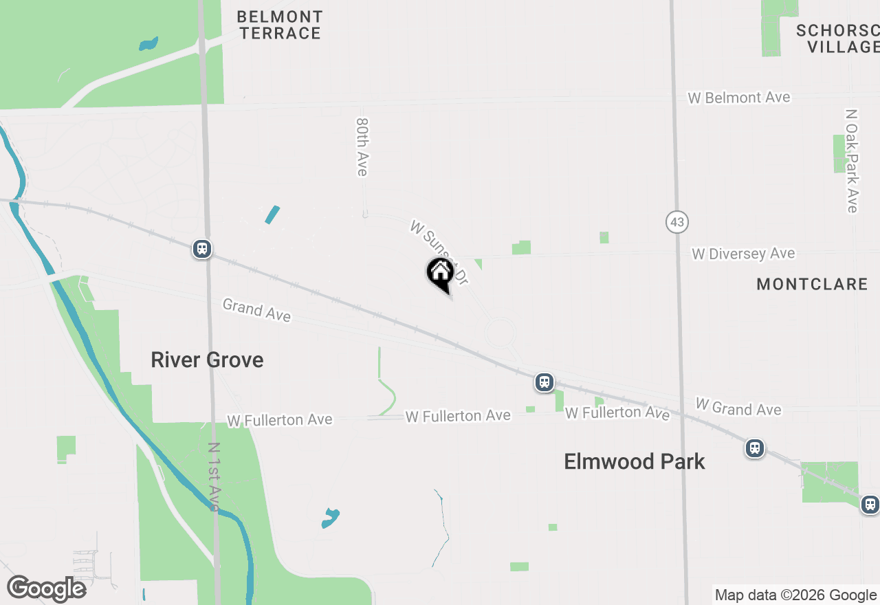Map of 2642 N 78th Avenue, Elmwood Park, IL 60707