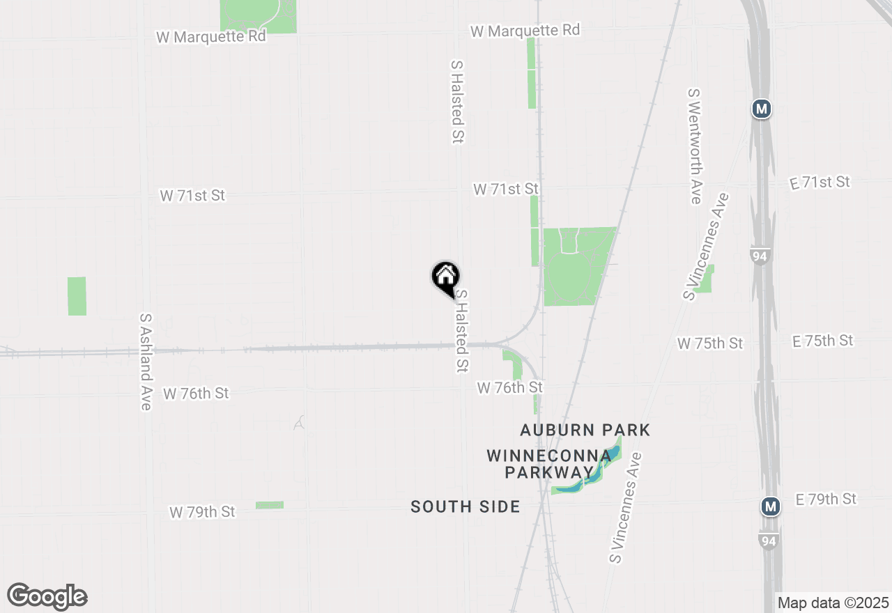 Map of 7357 S Green Street, Chicago, IL 60621