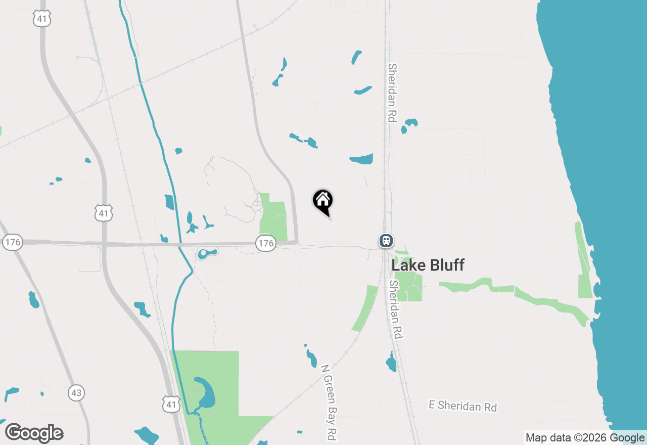 Map of 214 Hancock Avenue, Lake Bluff, IL 60044