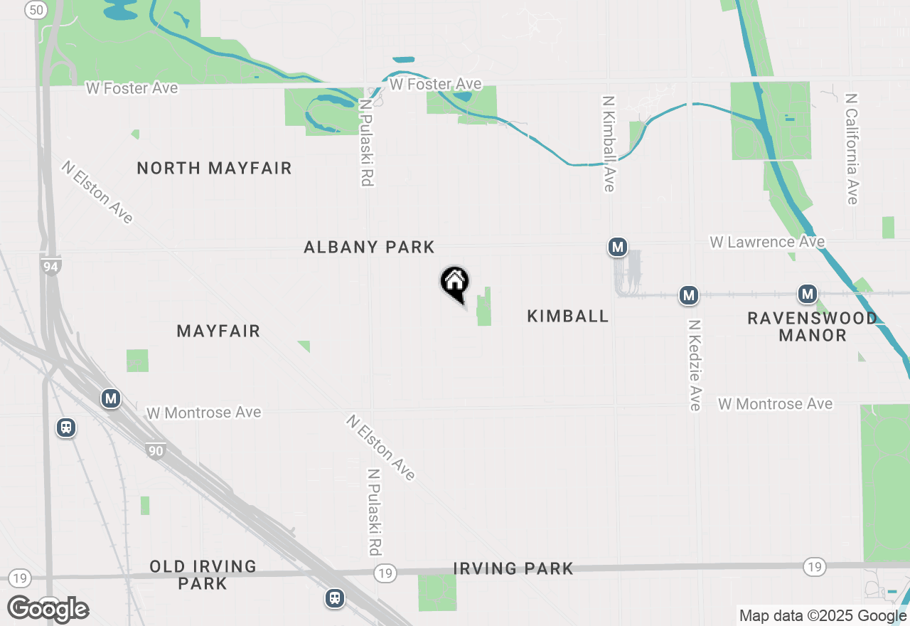 Map of 4619 N Hamlin Avenue #2R, Chicago, IL 60625